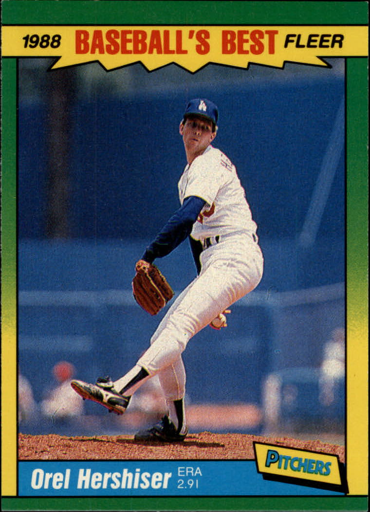 1988 Fleer Sluggers/Pitchers Baseball Cards    018      Orel Hershiser